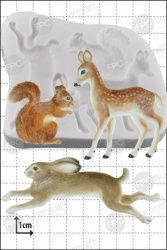 'Woodland Animals' Silicone Mould